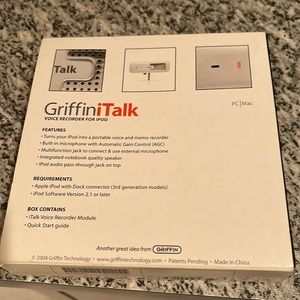 Griffin I talk voice recorder Ed for I pod